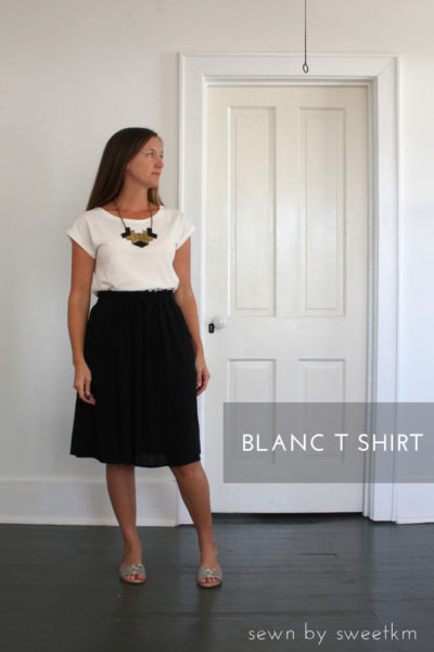 blanc t-shirt sewing pattern by blank slate patterns sewn by sweetkm