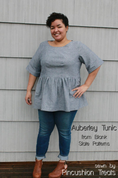 Auberley Tunic by Blank Slate Patterns sewn by Pincushion Treats