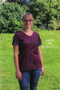 Austin Tee by Blank Slate Patterns sewn by Sewingridd