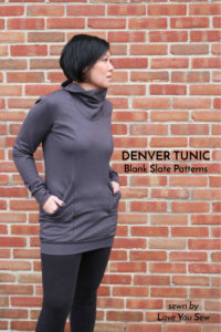 Denver Tunic by Blank Slate Patterns sewn by Love You Sew