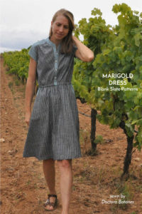 Marigold Dress by Blank Slate Patterns sewn by Doctora Botones