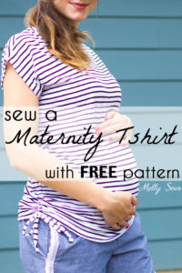 Maternity Blanc Tshirt by Blank Slate Patterns
