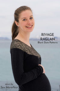 Rivage Raglan by Blank Slate Patterns sewn by Sew Mariefleur