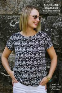 Shoreline Boatneck by Blank Slate Patterns sewn by Sweeter Than Cupcakes