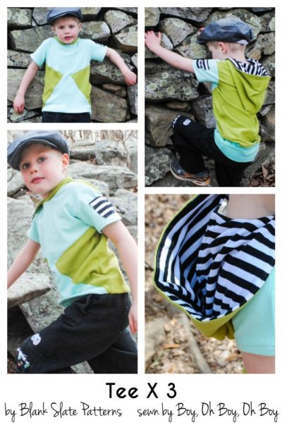 Colorblock Tutorial for Tee Times 3 by Blank Slate Patterns sewn by Boy, Oh Boy, Oh Boy