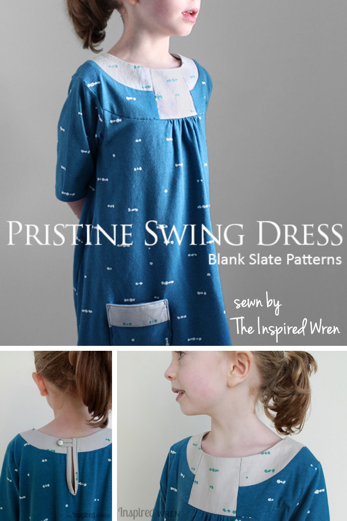 Pristine Swing Dress by Blank Slate Patterns sewn by The Inspired Wren