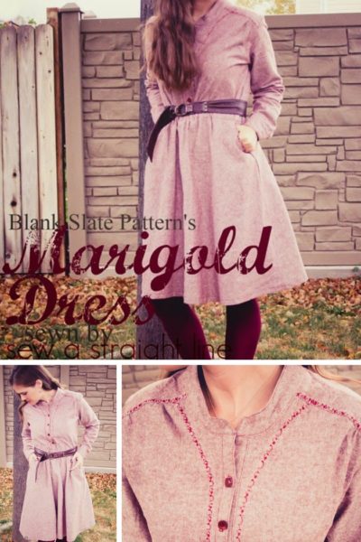 Marigold Dress by Blank Slate Patterns sewn by Sew a Straight Line