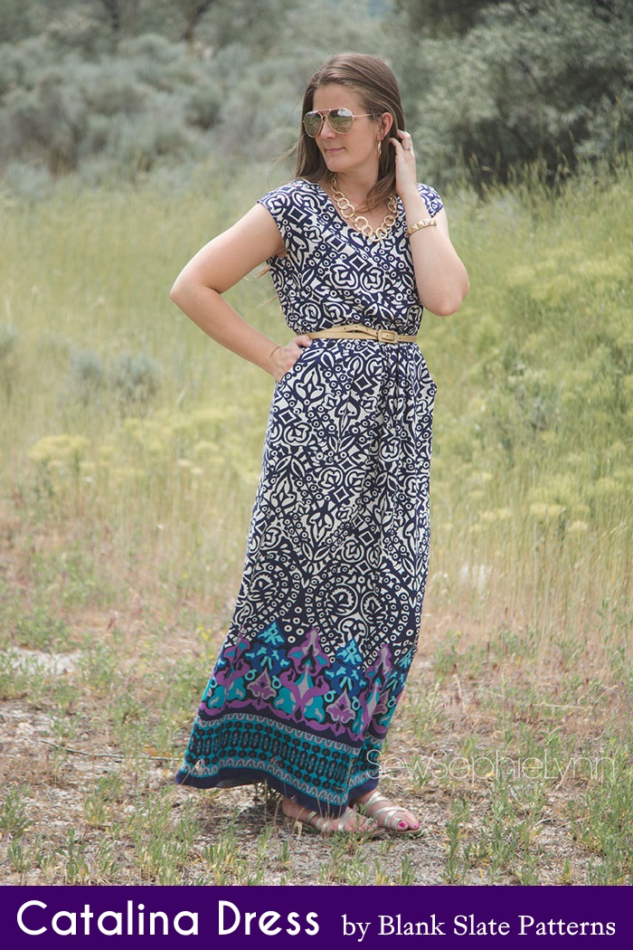 Catalina Dress by Blank Slate Patterns sewn by SewSophieLynn