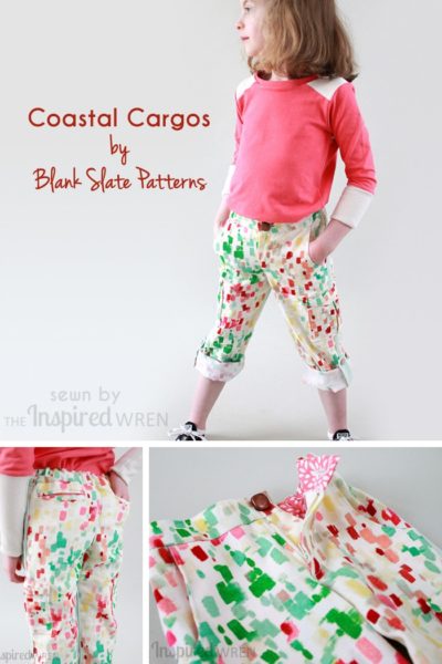 Coastal Cargos by Blank Slate Patterns sewn by The Inspired Wren