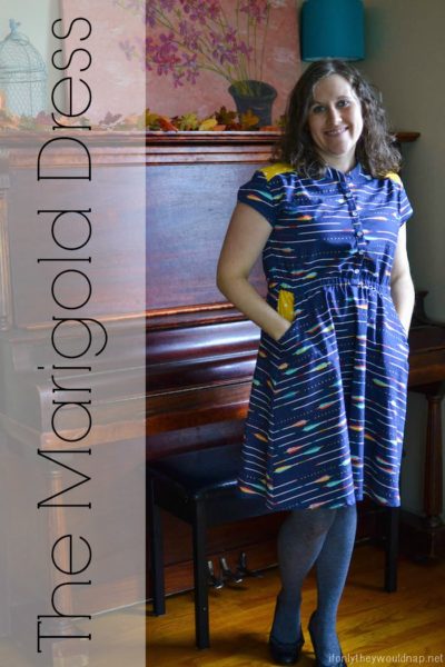 Marigold Dress by Blank Slate Patterns sewn by If Only They Would Nap