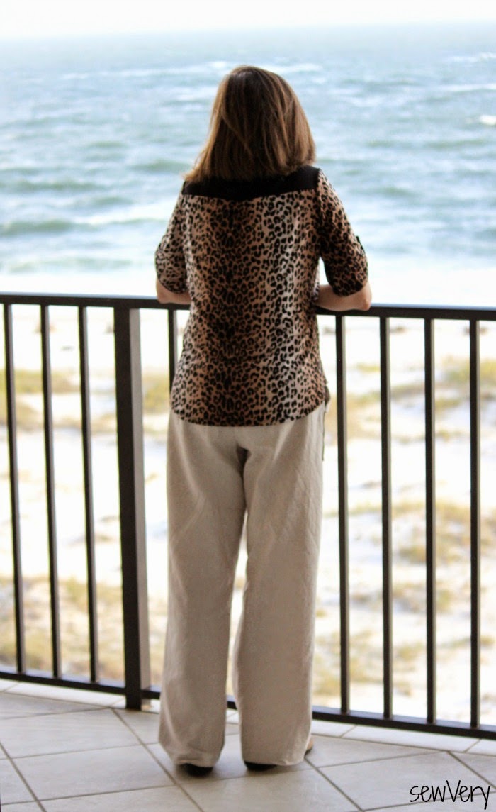 Oceanside Pants by Blank Slate Patterns sewn by sewVery