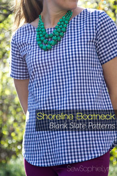 Shoreline Boatneck by Blank Slate Patterns sewn by SewSophieLynn