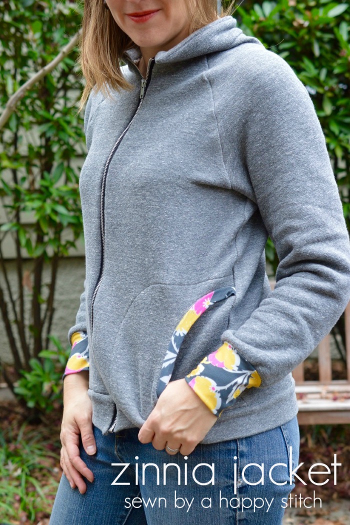 Zinnia Jacket by Blank Slate Patterns sewn by A Happy Stitch