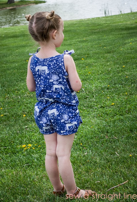 Retro Romper by Blank Slate Patterns sewn by Sew A Straight Line
